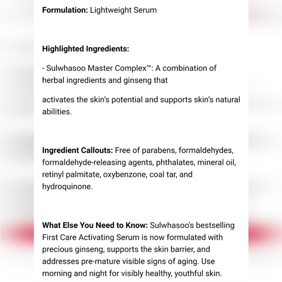 SULWHASOO First Care Activating Serum VI - Picture 4 of 12